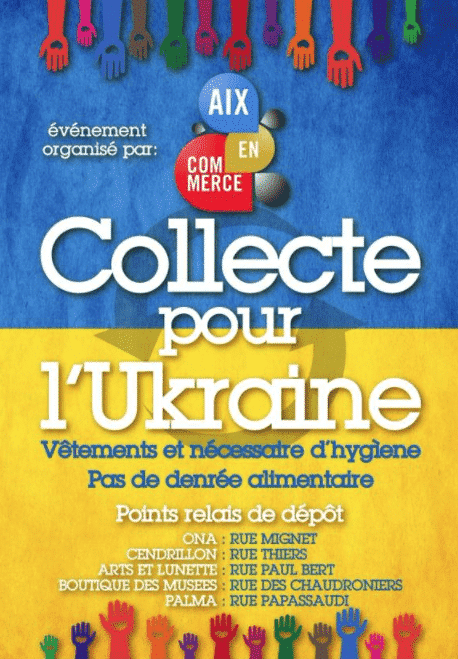 Aix-en-Provence se mobilise pour apporter son soutien aux ukrainiens
