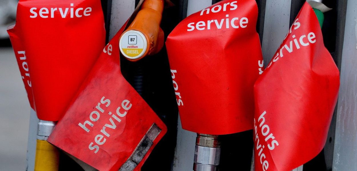 pénurie d'essence à Aix en Provence